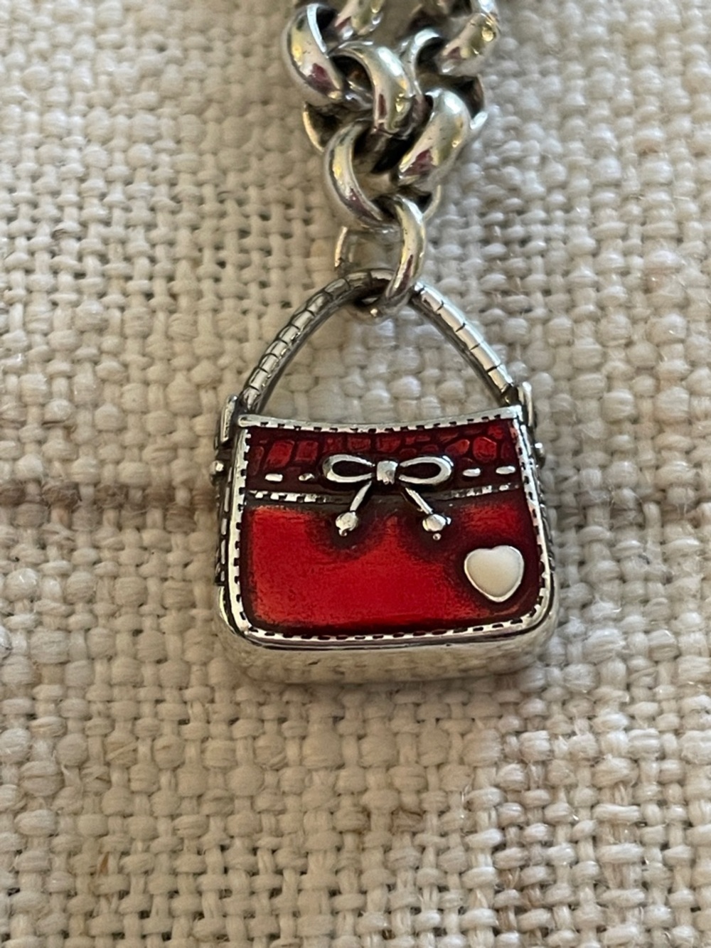 Brighton Enamel Handbag Charm Bracelet - Picture 7 of 13